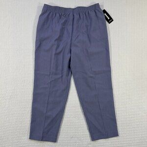 Alia Petites Heather Lilac Pull On Pants Women's Plus Size 20WP NWT
